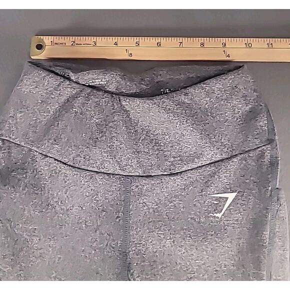 Gymshark Dry Leggings Women’s XS Charcoal Marl Stretch Moisture-Wicking EUC - Picture 4 of 7